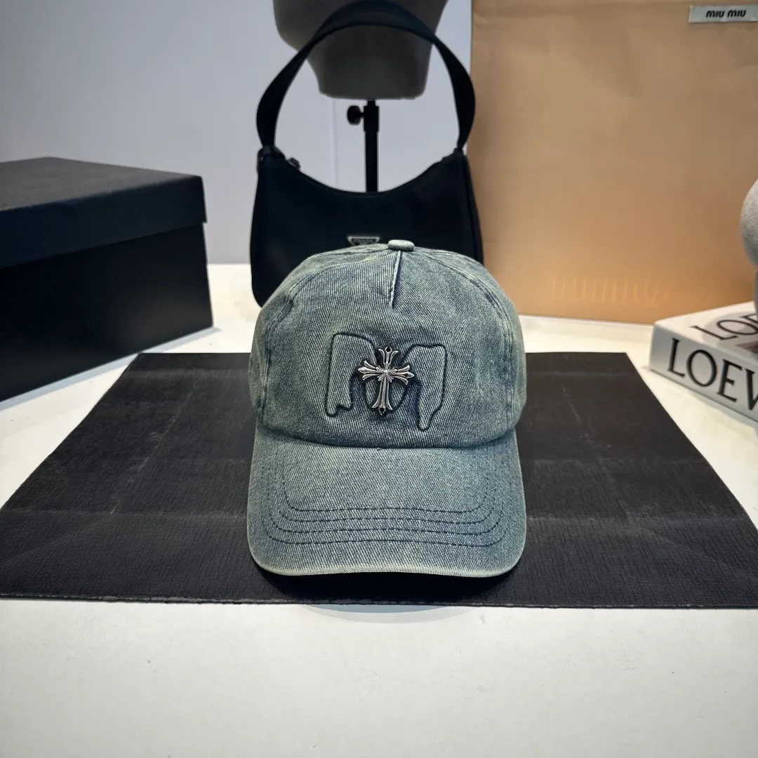 P60 Crow Heart baseball cap, retro cowboy cap, head circumference 57.cm